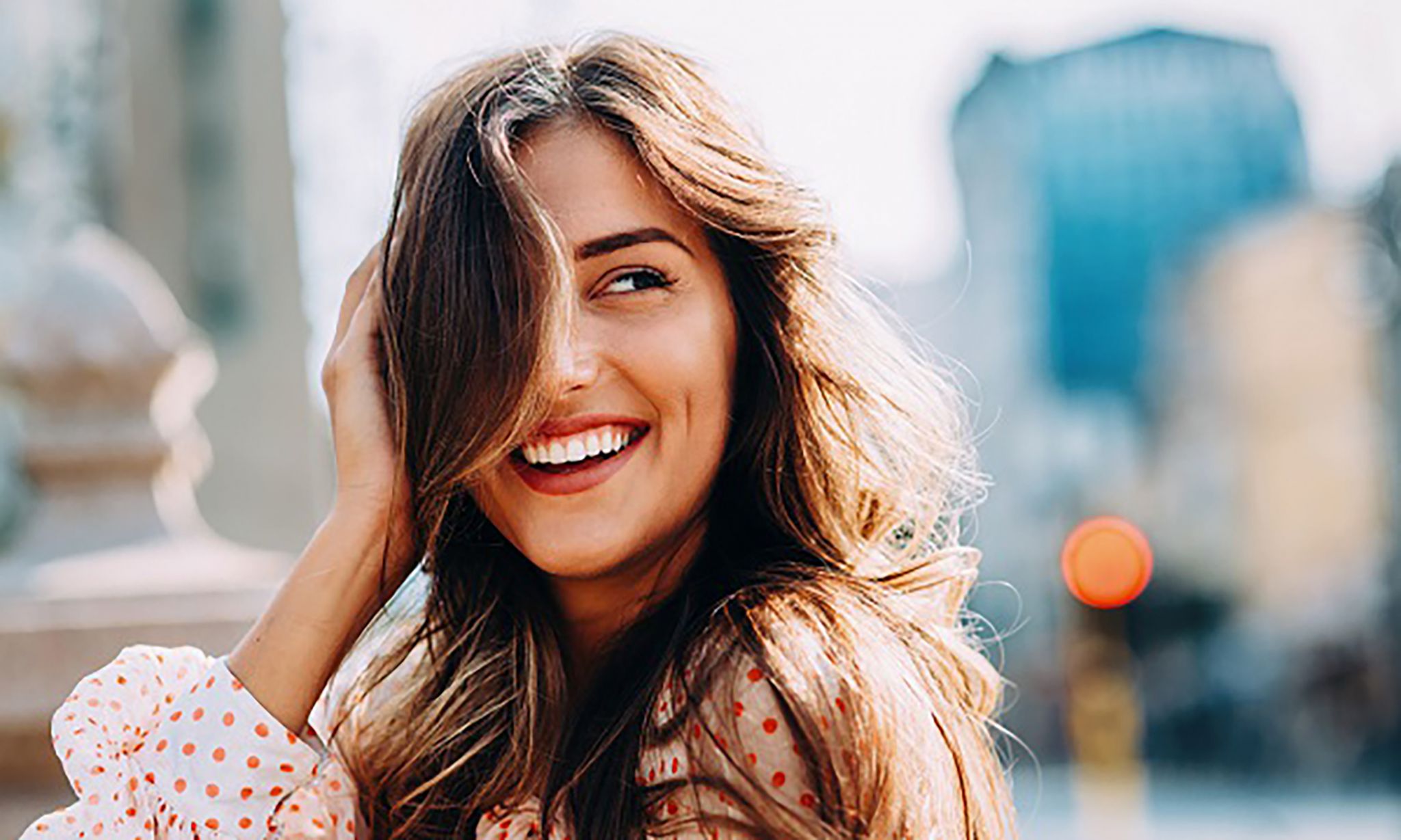 Portrait of a beautiful young woman.