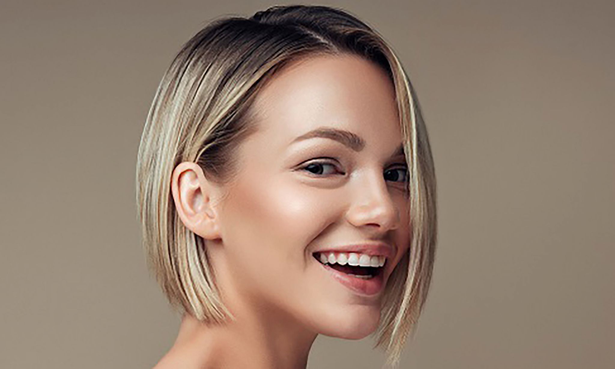 Portrait of a nice looking woman with beautiful earrings.